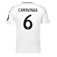 Maglia Calcio Real Madrid Eduardo Camavinga #6 Prima Divisa 2024-25 Manica Corta